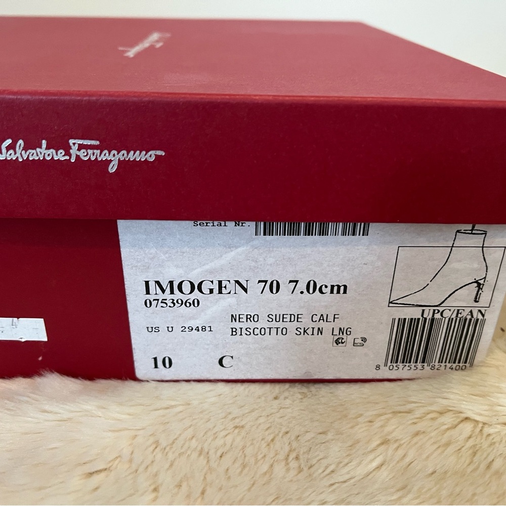 Salvatore Ferragamo Black Heeled Boots - Picture 8 of 9